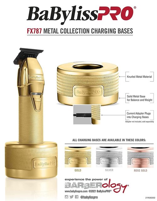 BaBylissPRO Barberology FX787 GOLDFX Professional Trimmer Charging Base