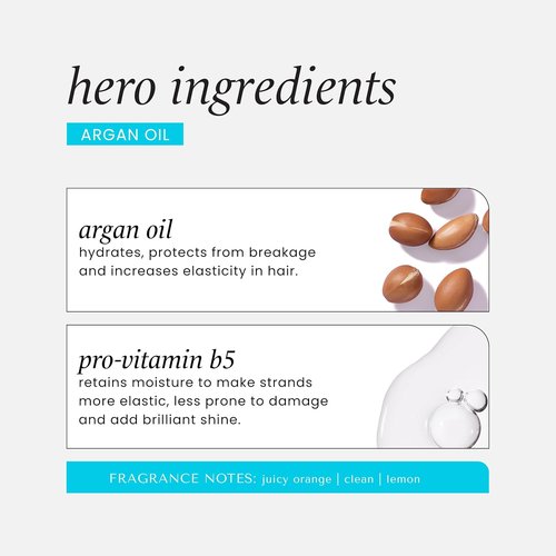 HASK Argan Oil Shampoo & Conditioner Set - Color Safe, Sulfate-Free, Cruelty-Free | 12oz Each
