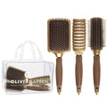 Olivia Garden Ceramic + Ion Nano Thermic Hair Brush - Professional Styling Tool for Smooth, Shiny Hair
