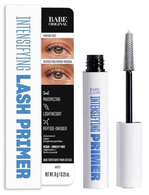 Babe Original Lash Primer & Mascara - Intensifying Formula with Peptides & Shea Butter | Cruelty-Free, Vegan