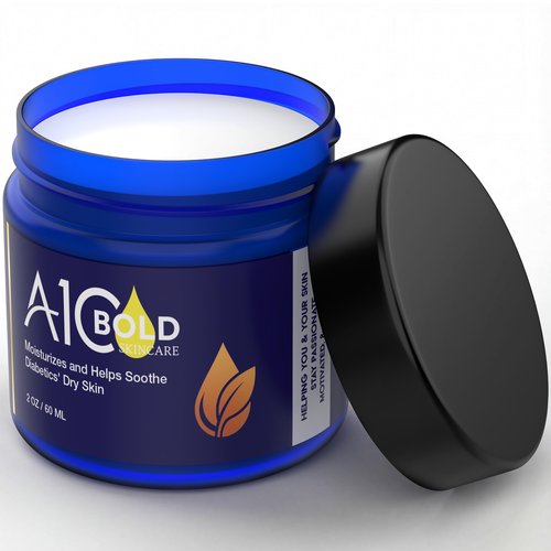 A1C BOLD SKINCARE Diabetic Care Balm - Balm for Diabetics Care with Beeswax & Vitamin E, Diabetic Moisturizer For Dry, Cracked Hands & Feet, Long-Lasting Hydration for Sensitive Skin, 2 oz