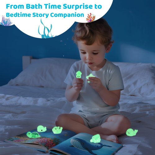 Bath Bombs for Kids, Organic Natural Shark Bath Bomb with Toys Inside, Boys Girls Bath Bomb with Surprise Inside, Bubble Bath Fizz for Kids, 6 Pack