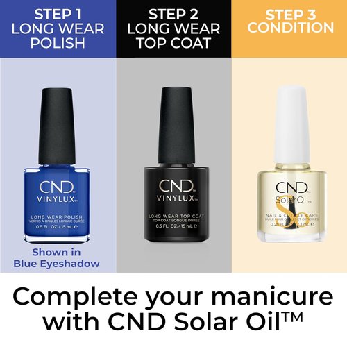 CND Vinylux Nail Polish - Longwear Blue Color with Gel-Like Shine | Chip Resistant, 0.5 Fl Oz
