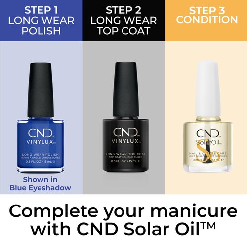 CND Vinylux Longwear Blue Nail Polish, Gel-like Shine & Chip Resistant Color, 0.5 Fl Oz