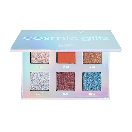 Formula Z Eye Shadow Palette - Longwearing Glitter Makeup with Richly Pigmented Universal Shades - Cosmic Glitz