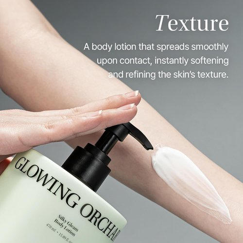 Objet Silky Gleam Body Lotion - Deep Hydration with Niacinamide & Vitamin C&E - Santal Rose (450ml)