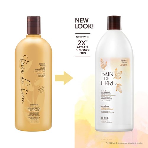 Bain de Terre Passion Flower Conditioner - Luxurious Hydration for Vibrant Color | Paraben-Free, Vegan