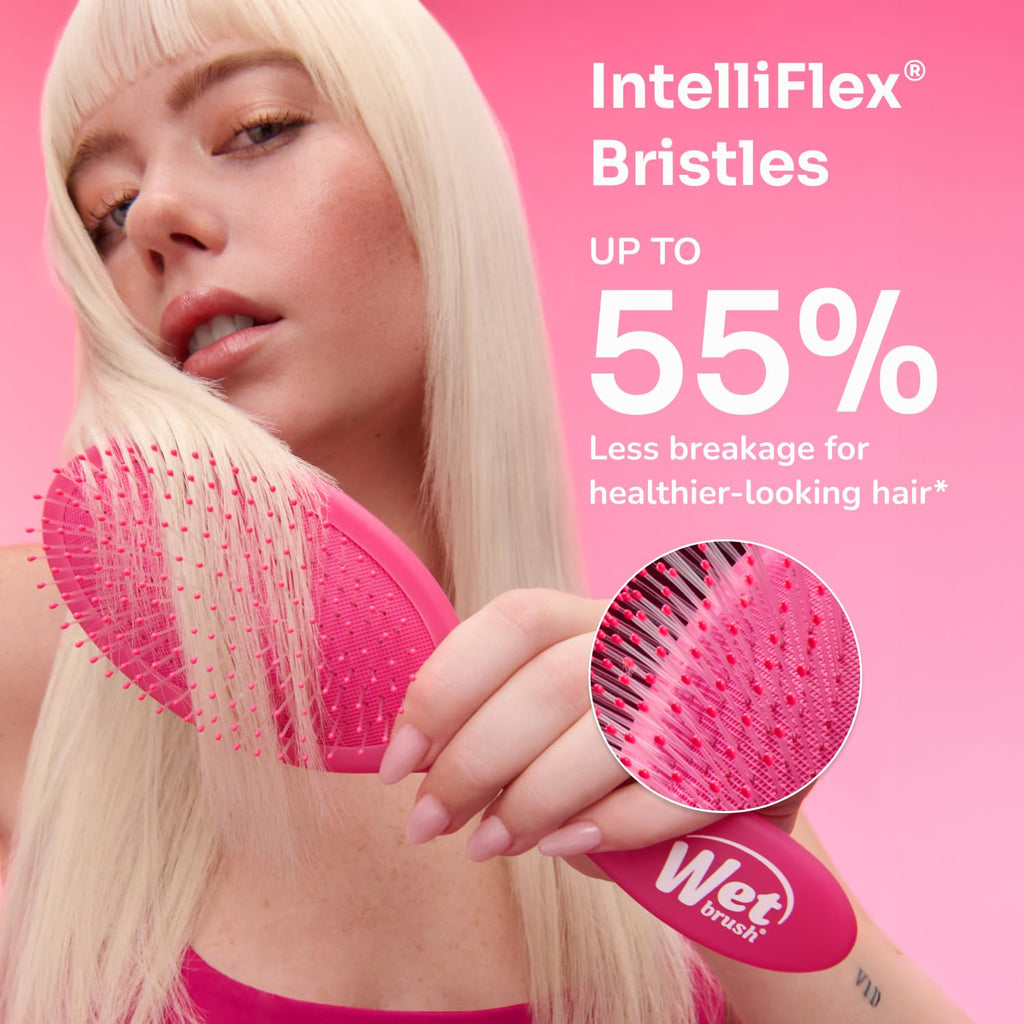 Wet Brush Original Detangler Hair Brush - Ultra-Soft IntelliFlex Bristles for All Hair Types | Limited Edition Cream Iridescence Icon