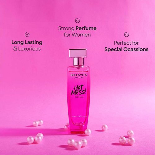 Bellavita Luxury Hot Mess Eau de Parfum - 100 ml | Fresh Mandarin & Exotic Passionfruit Notes | Long Lasting Women's Perfume