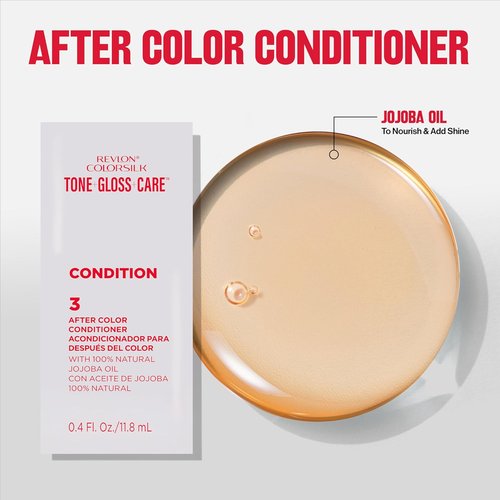 Revlon ColorSilk Demi Permanent Hair Color Kit - 2X Shinier, 4X Stronger | 6G Light Golden Brown, 4.5 fl oz