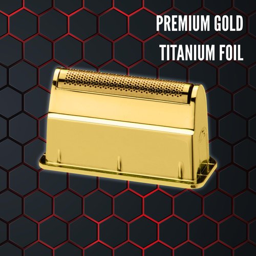 StyleCraft Replacement Uno Mens Shaver Gold Titanium Single Foil Head with Echo & Forged Cutters Gold