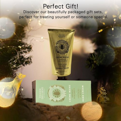 Panier des Sens Almond Hand Cream - Nourishing Shea Butter Formula for Dry Hands | 97% Natural, 2.5 fl oz