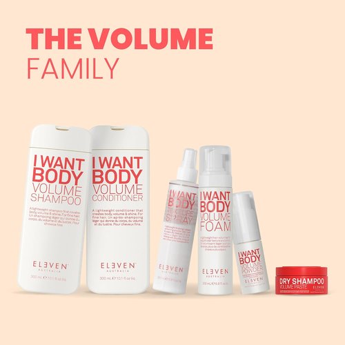 ELEVEN AUSTRALIA I Want Body Volume Foam - Lightweight Mousse for Volume & Lift - 6.8 fl oz