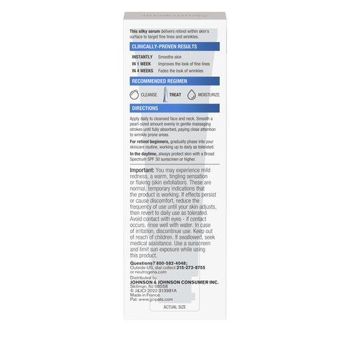 Neutrogena Rapid Wrinkle Repair Retinol Face Serum, Daily Anti-Aging Serum for Face with Retinol & Hyaluronic Acid to Fight Fine Lines, Wrinkles, & Dark Spots, 1 fl. oz