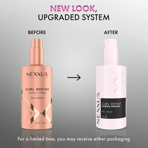 Nexxus Curl Define Cream - Climate Control Hair Gel with StyleProtect Technology | 8 oz