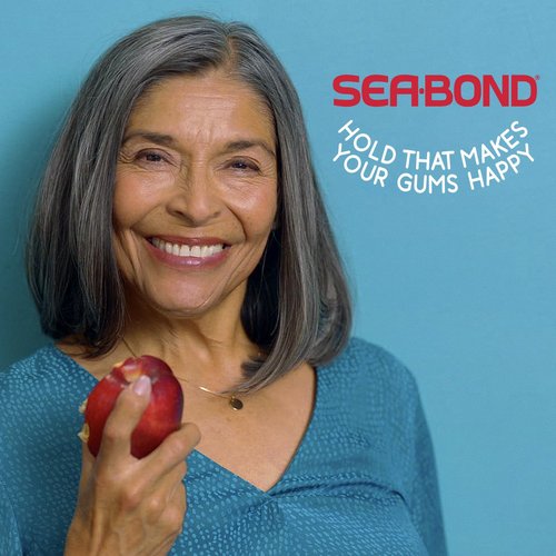 Sea-Bond Secure Denture Adhesive Seals, Fresh Mint Lowers, Zinc-Free, All-Day-Hold, Mess-Free, 30 Count (Pack of 4)