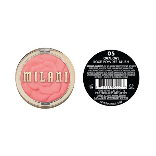 Milani Rose Blush - Powder Blush for Cheeks | Cruelty-Free Makeup for Natural Matte Finish - Coral Cove