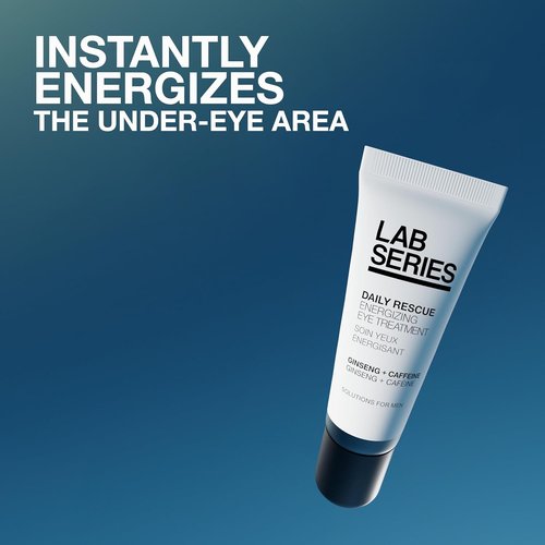 Lab Series Men's Daily Rescue Skin Care Set - Energizing Face Lotion & Eye Cream with Ginseng | Travel Size 1.7 Fl Oz & 0.51 Fl Oz
