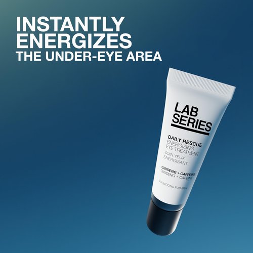 Lab Series Men's Daily Rescue Energizing Eye Treatment - Under Eye Cream Moisturizer with Ginseng & Caffeine - Energizes and Hydrates - Skin Care for Men, 0.5 Fl Oz