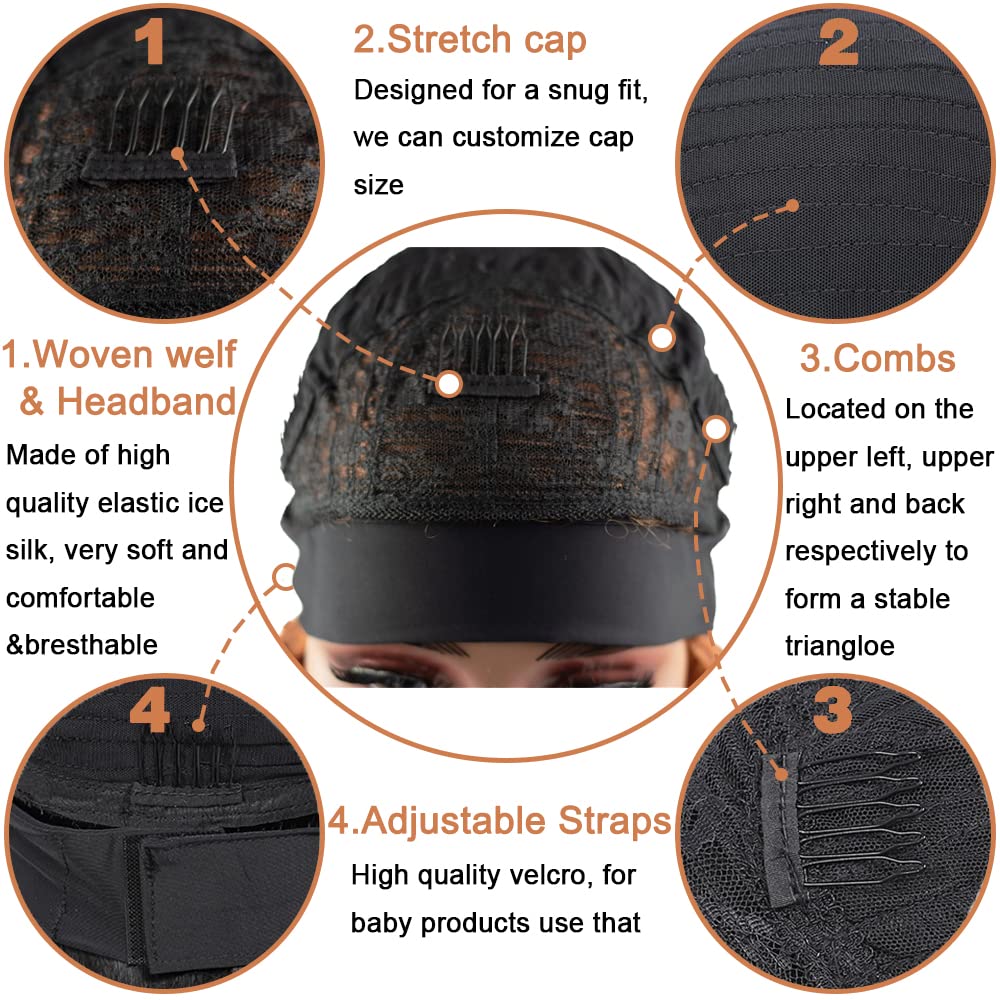 YiweYowe 22 Inch #33 Reddish Brown Headband Wig Human Hair 150% Density Grade 8A Unprocessed Brazilian Virgin Hairs Machine Made Auburn Brown Straight Headband Wig Human Hair None Lace Front Wig