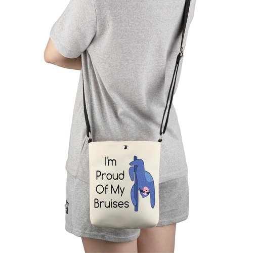 G2TUP Pole Dancing Lover Gift I'm Proud Of My Bruises Sloth Pole Dance Makeup Bag Zipper Travel Bag (Proud Of My Bruises X)
