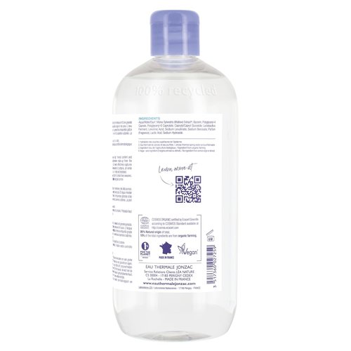 Eau Thermale Jonzac Organic Micellar Water - Hydrating Makeup Remover for Sensitive Skin - 16.9 Fl Oz