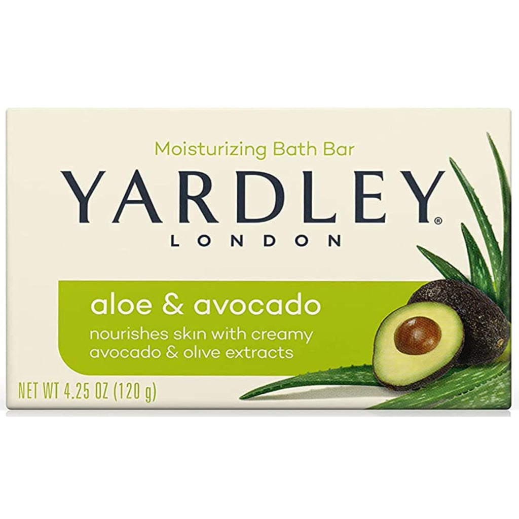 Yardley London Fresh Aloe Bar - Aloe & Avocado - 4.25 oz - 4 ct