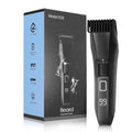 Beatslm Men's Beard Trimmer, 20 Length Adjustable, IPX7 Waterproof Cordless Hair Clipper, Stainless Steel T-Blade for Precision Facial Hair Trimming for Men, LED Display(Black)