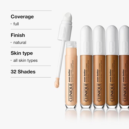 Clinique Even Better Concealer - Full Coverage Makeup for Dark Undereye Circles | Hydrating with Hyaluronic Acid & Caffeine