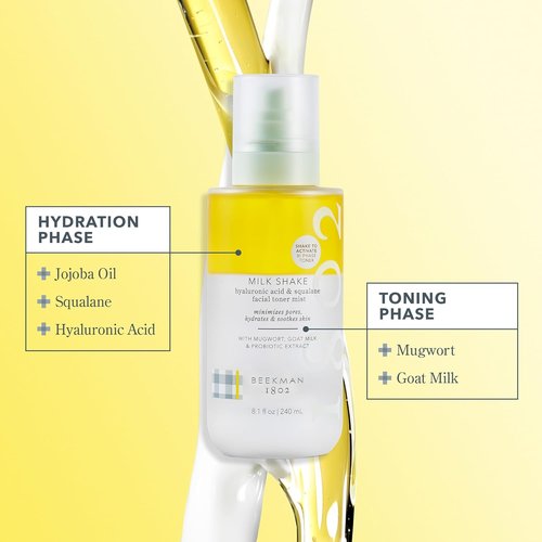 Beekman 1802 Milk RX Advanced Better Aging Cream & Hydrating Toner Set - Fragrance Free, 1.69 fl oz + 2 oz