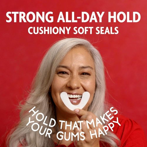 Sea-Bond Secure Denture Adhesive Seals, Original Uppers, Zinc-Free, All-Day-Hold, Mess-Free, 30 Count (Pack of 4)