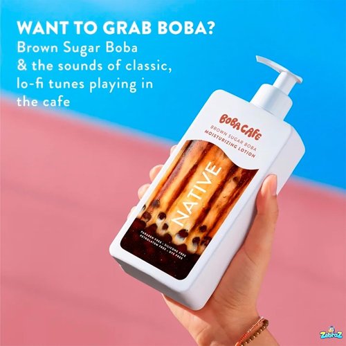 Native Body Lotion - Limited Edition Brown Sugar Boba, Silicone-Free, 16.5 oz | Pack of 2