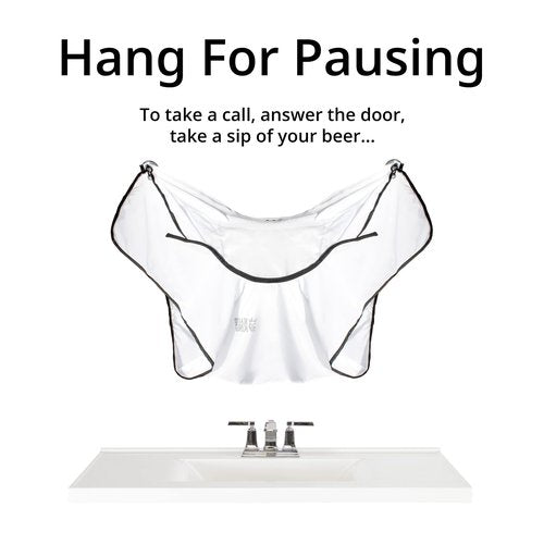 Beard King Beard Bib Apron - As Seen on Shark Tank – Gifts for Him, Stocking Stuffers for Men, Mens Gift, White