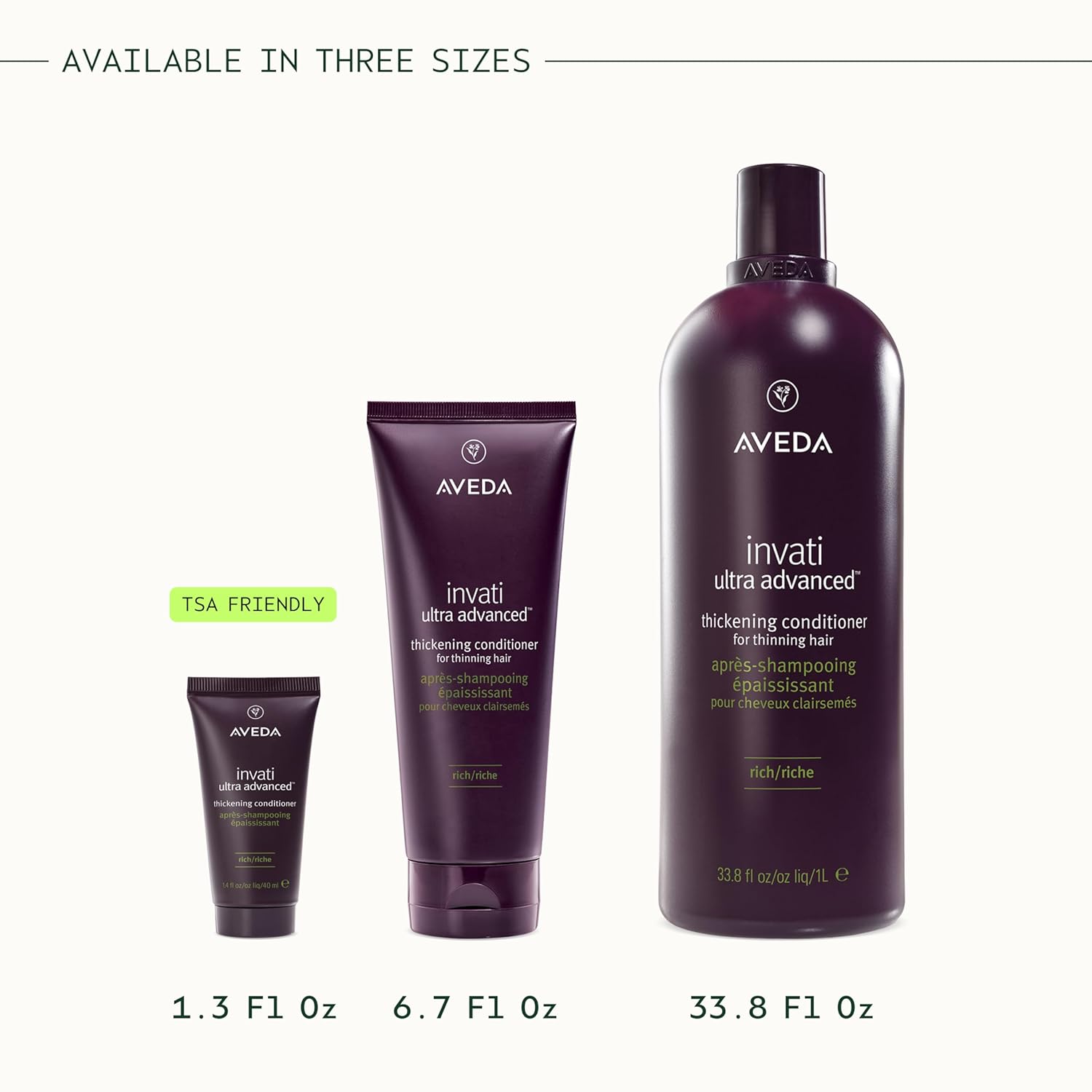 Aveda Invati Ultra Advanced Thickening Conditioner - Reduces Hair Loss by 77% | For Medium to Thick Hair Types
