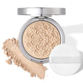 UCANBE Pressed Setting Powder – 2-in-1 Lightweight Foundation & Oil Control | Hydrating, Long-Lasting, Alcohol-Free | Smooth Matte Finish (Fair)