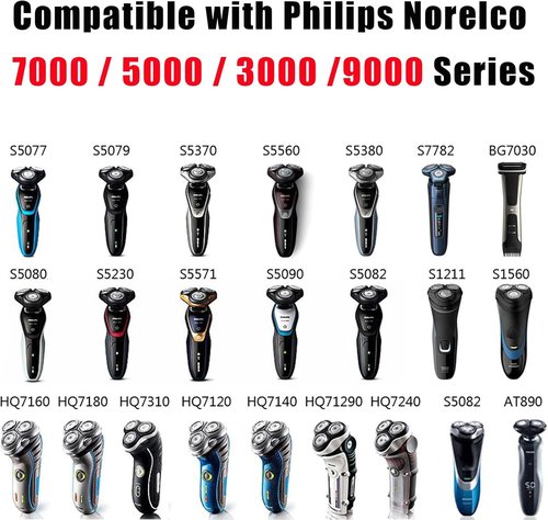 Philips 15V Charger - Compatible with HQ8505 Norelco 7000/5000/3000/9000 Series Shavers & Trimmers