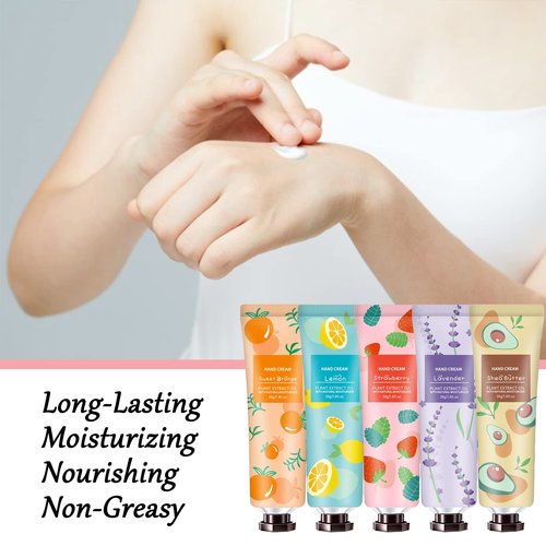 10 Pack Hand Cream for Dry Cracked Hands,Easter Basket Stuffers,Gifts for Women,Girls,Mothers Day Gifts,Teacher Appreciation Gifts,Natural Plant Fragrance Mini Hand Lotion Moisturizing Hand Care Cream