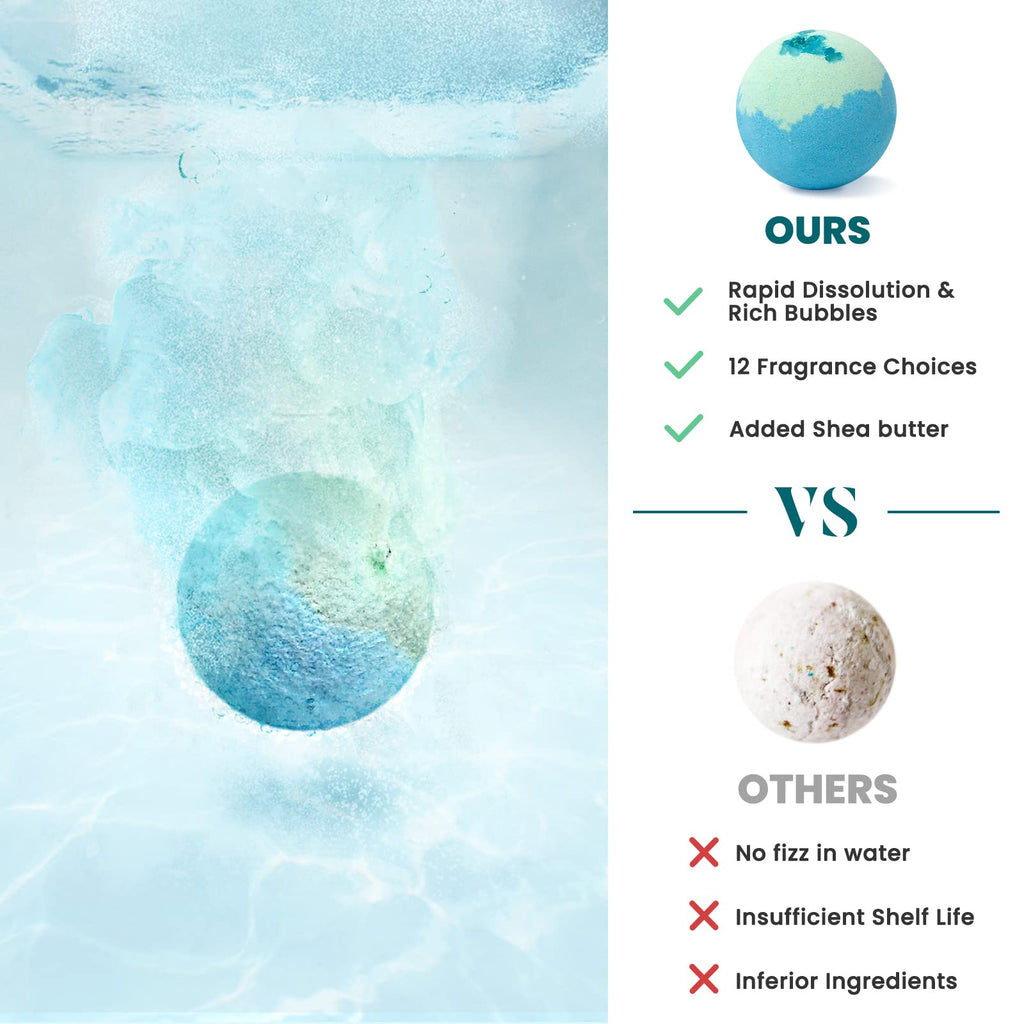 ZenBombs Bath Bombs for Women, 24pcs Handmade Natural Bath Bomb, Stocking Stuffers, Bath Bomb with Shea Butter, Mothers Day Presents for Mom, Amazing Present for Her, Wife, Girlfriend, Mother(2 Sets)