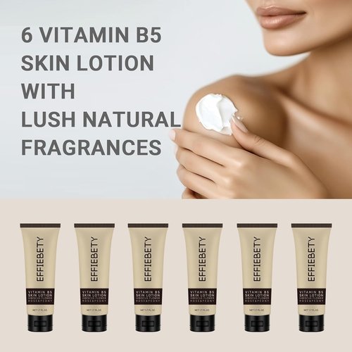 Regine Switzerland Vitamin B5 Skin Lotion - Gentle Moisturizing Formula with Hibiscus, Rose & Peony | Travel-Size 1.7 fl oz (6 Pack)