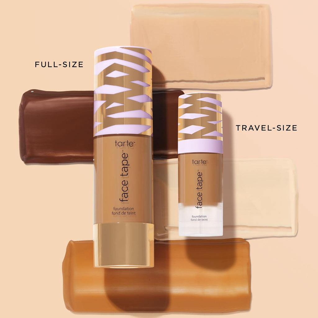Tarte Face Tape Foundation - Full-Coverage, 12hr Waterproof Makeup | Hydrating, Natural Matte Finish, Vegan & Cruelty-Free