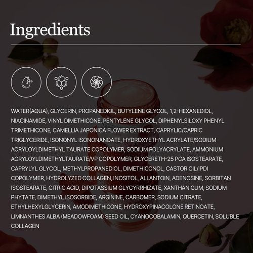 ROUND LAB Camellia Deep Collagen Firming Cream 1.69 Fl Oz, Elasticity-Enhancing Face Moisturizer with Multi-Collagen for Long-lasting Hydration, Smooth and Firm Skin, Pore Tightening, Korean Skincare