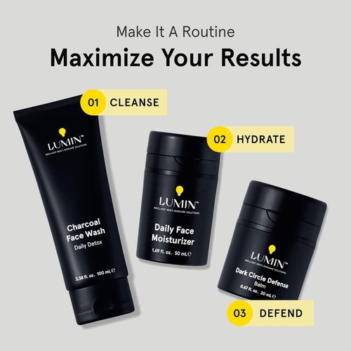 Lumin Daily Face Moisturizer for Men - Lightweight Niacinamide Hydrating Cream for All Skin Types | 50ml