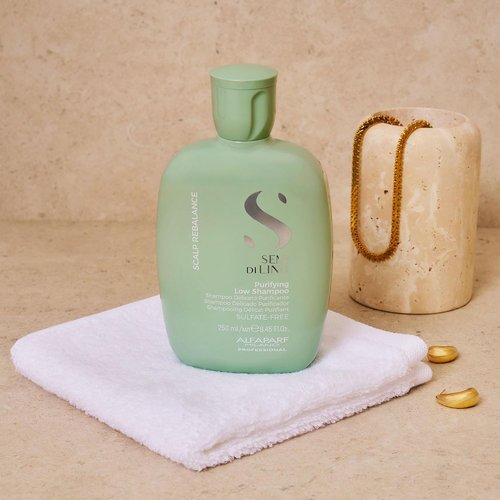 Alfaparf Milano Semi Di Lino Scalp Rebalance Shampoo - Sulfate-Free Formula for Dry Scalp | Professional Salon Quality