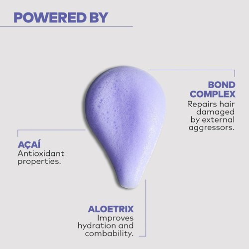 Alfaparf Milano Yellow Professional Silver - Purple Leave-In Mousse for Cool Blonde & Gray Hair - 5.41 fl oz