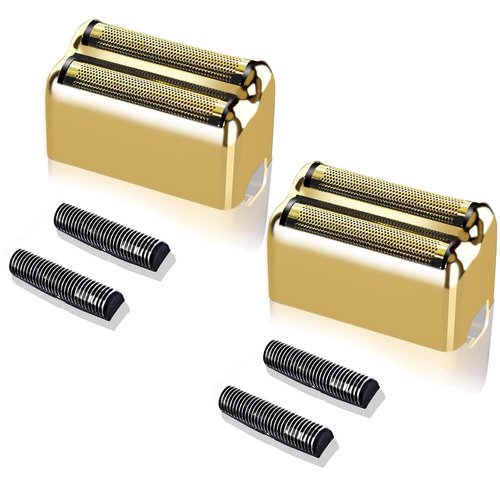 BaBylissPRO Replacement Foil and Cutters - 2 Pack for FXFS2 Double Foil Shaver | Gold Finish