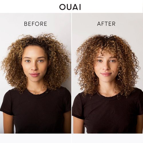 OUAI Curl Cream - Travel Size Curl Defining Cream with Chia & Linseed Oil - Hydrates & Tames Frizz (2.5 oz)