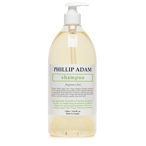 Phillip Adam Fragrance-Free Shampoo - Sulfate & Paraben-Free for All Hair Types - 33.8 Ounce
