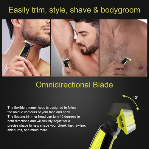 Norelco Electric Shaver Replacement Heads - Compatible with OneBlade QP Series (4 Pack)