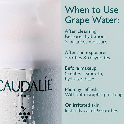 Caudalie Grape Water Face Mist - Hydrating Moisturizer for All Skin Types | 6.7 oz