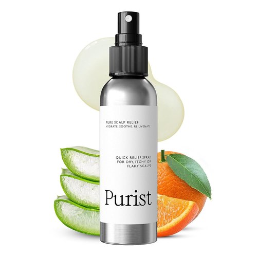Purist Dandruff Spray - Leave-In Scalp Treatment for Itchy, Dry Skin | Hydrating & Soothing Moisturizer